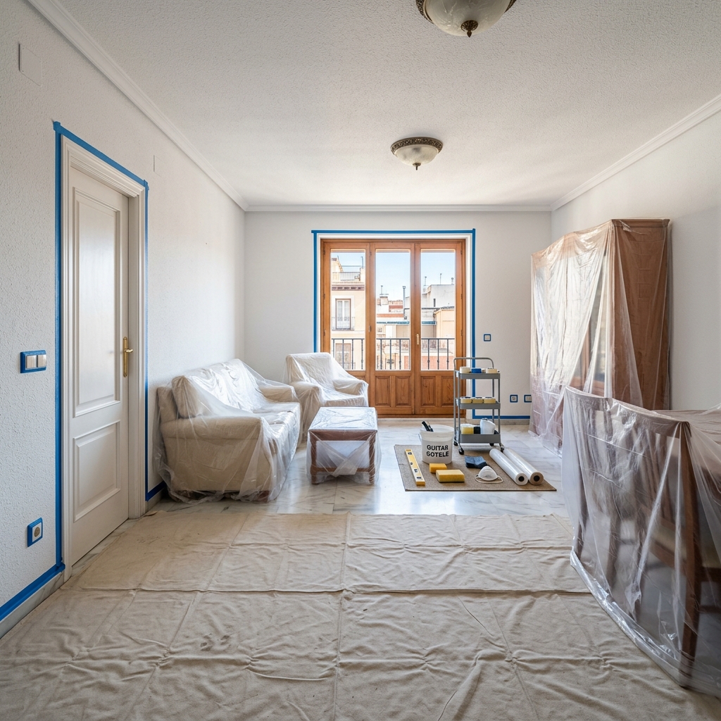 Cómo preparar tu casa antes de quitar el gotelé