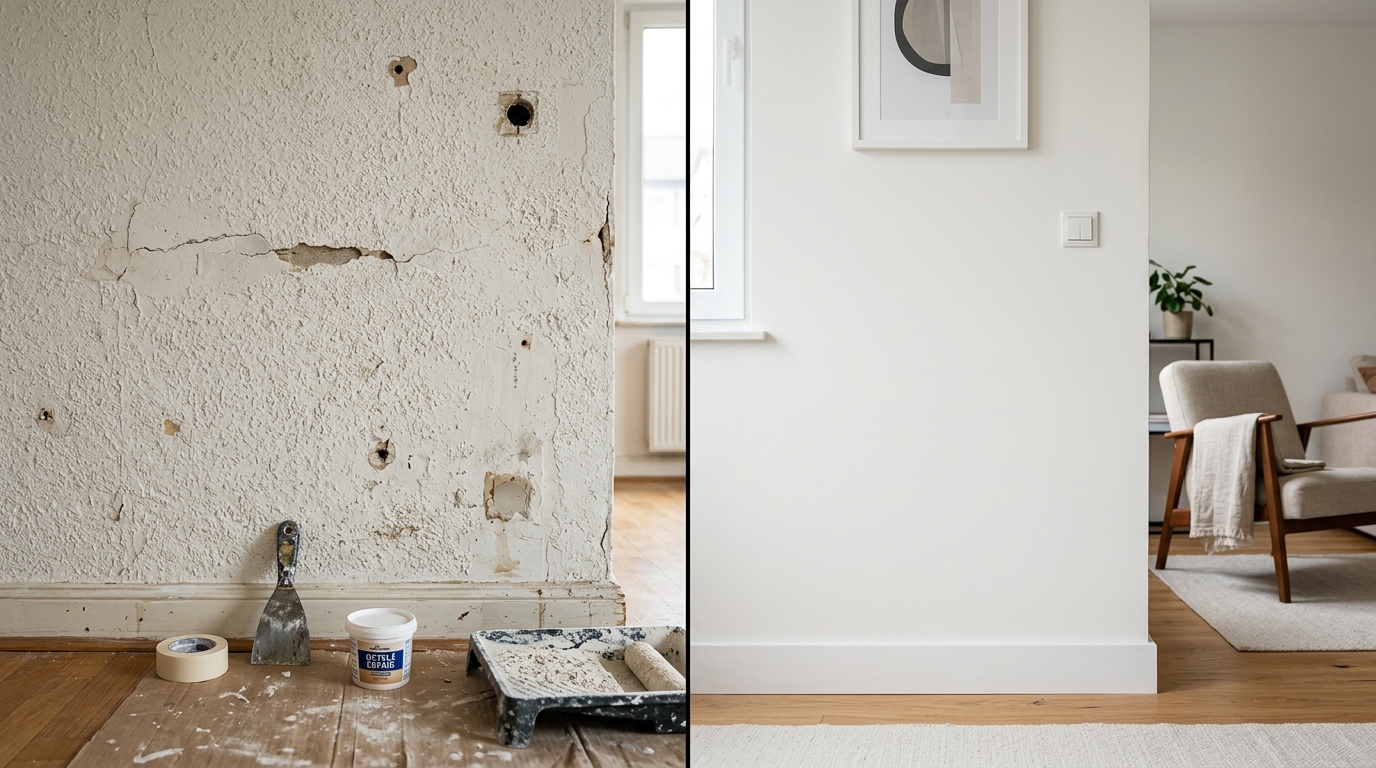 ¿Reparar el gotelé o alisar toda la pared? Cómo decidir según el estado de tu vivienda